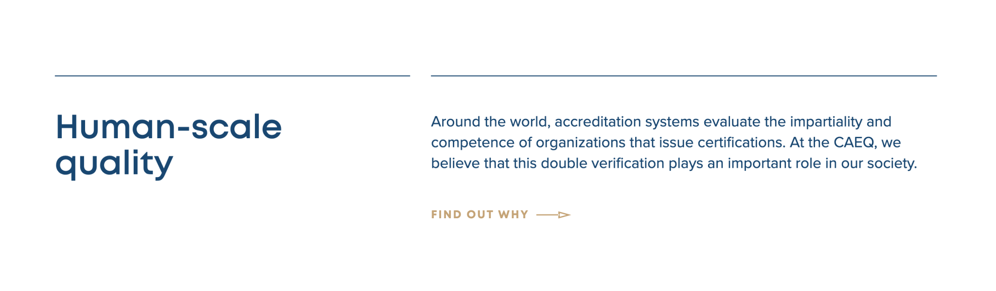 Human-scale quality