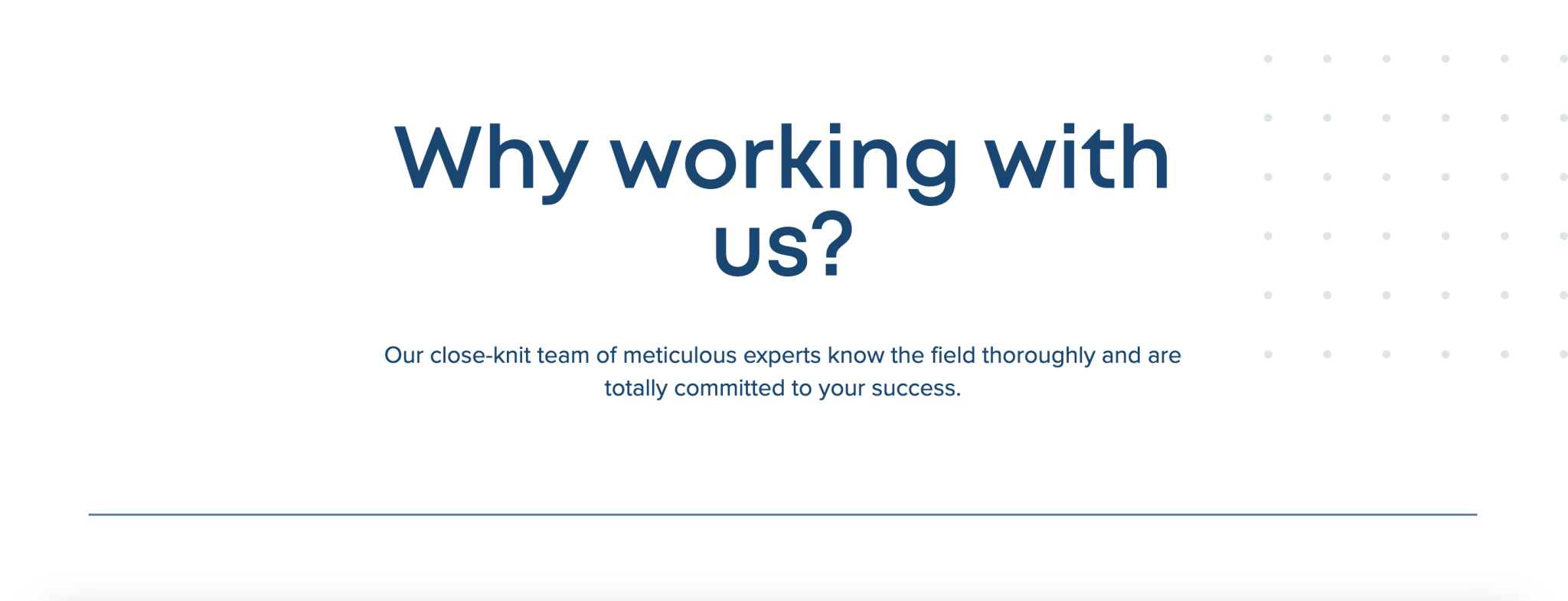 Why work with IAC