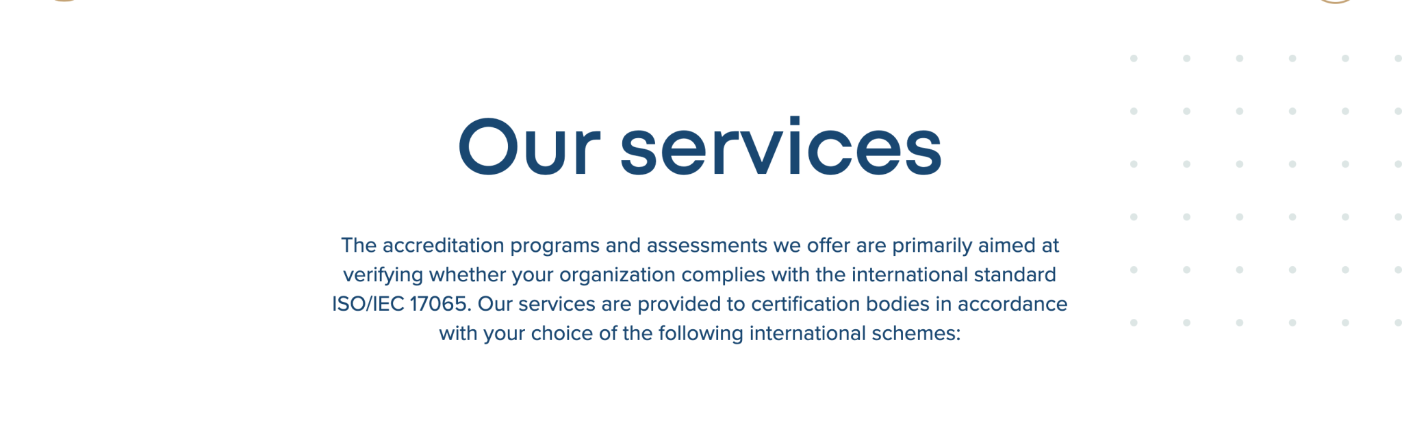 Our services introduction